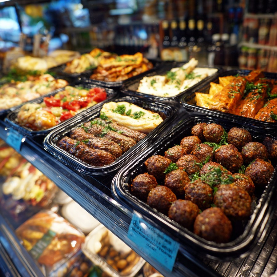 Brochettes méditerranéennes — plats chauds à emporter Montévrain